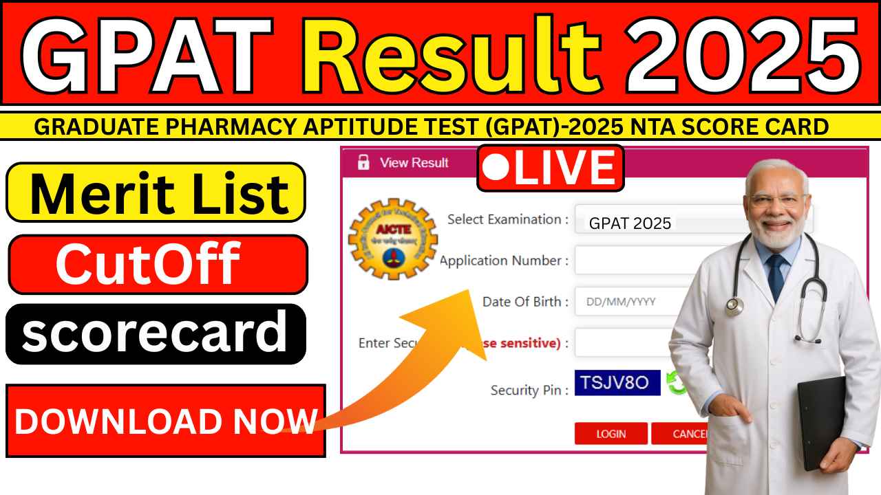 GPAT Result 2025 Merit List – All You Need to Know in Simple English